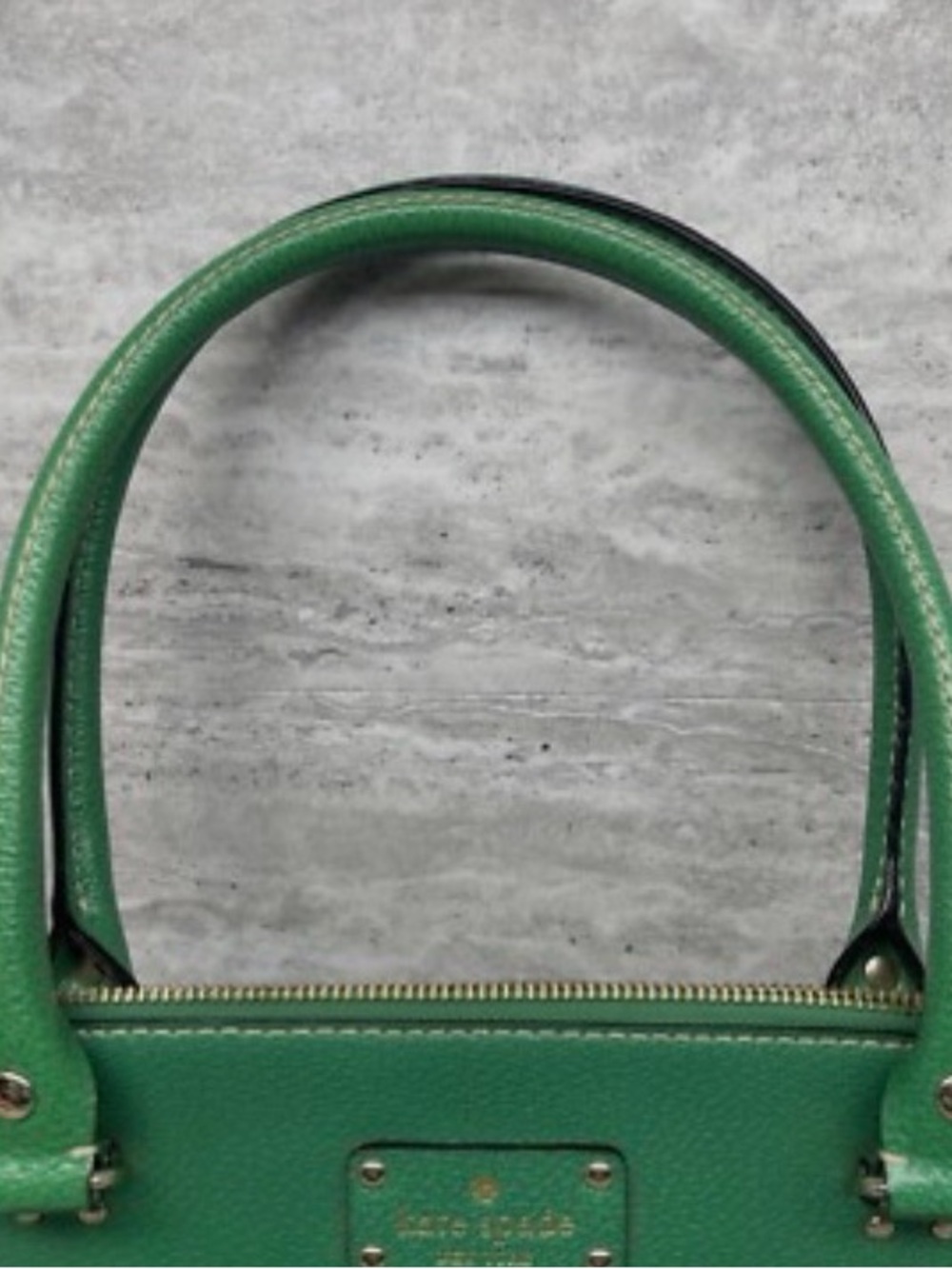 kate spade Wellesley Kelly Green Leather Tote